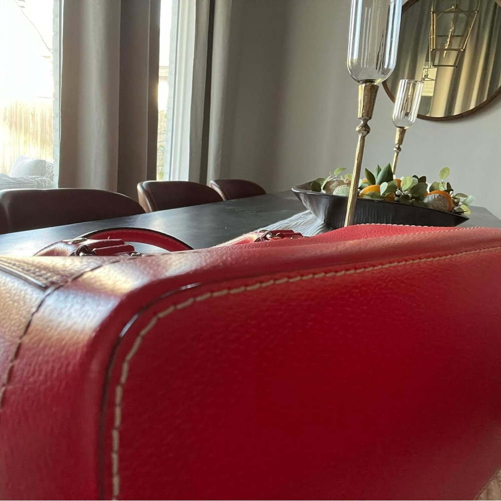 kate spade Red Leather Top-Handle Satchel - Picture 5 of 10